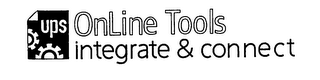 UPS ONLINE TOOLS INTEGRATE & CONNECT logo