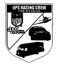 UPS RACING CREW TEAM UPS RACING logo