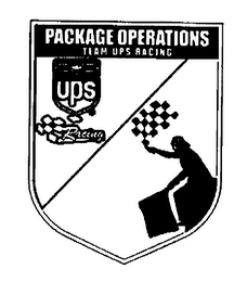 UPS RACING PACKAGE OPERATIONS TEAM UPS RACING logo