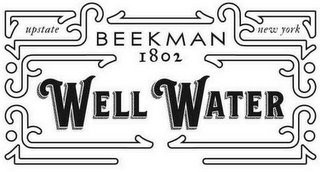 UPSTATE NEW YORK BEEKMAN 1802 WELL WATER logo