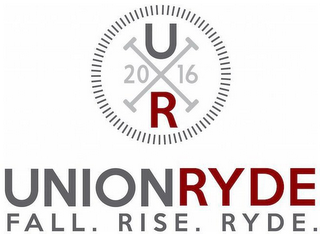 UR 2016 UNIONRYDE FALL. RISE. RYDE. logo
