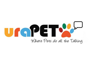 URAPET WHERE PETS DO ALL THE TALKING logo