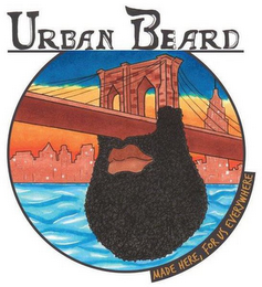URBAN BEARD MADE HERE, FOR US EVERYWHERE logo