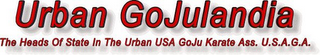 URBAN GO JULANDIA THE HEADS OF STATE IN THE URBAN USA GO JU KARATE ASS. U.S.A.G.A. logo