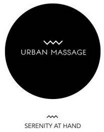 URBAN MASSAGE SERENITY AT HAND logo