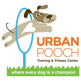 URBAN POOCH TRAINING & FITNESS CENTER WHERE EVERY DOG IS A CHAMPION logo