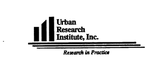 URBAN RESEARCH INSTITUTE, INC. RESEARCH IN PRACTICE logo