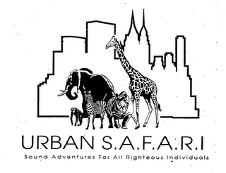 URBAN S.A.F.A.R.I SOUND ADVENTURES FOR ALL RIGHTEOUS INDIVIDUALS logo