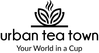 URBAN TEA TOWN YOUR WORLD IN A CUP logo