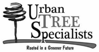 URBAN TREE SPECIALISTS ROOTED IN A GREENER FUTURE logo