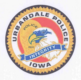 URBANDALE POLICE INTEGRITY IOWA logo