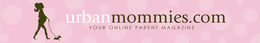 URBANMOMMIES.COM YOUR ONLINE PARENT MAGAZINE logo