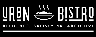 URBN BISTRO DELICIOUS. SATISFYING. ADDICTIVE logo