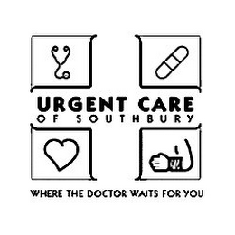 URGENT CARE OF SOUTHBURY WHERE THE DOCTOR WAITS FOR YOU logo