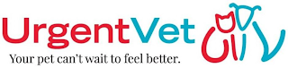 URGENTVET YOUR PET CAN'T WAIT TO FEEL BETTER. UV logo