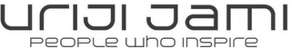 URIJI JAMI PEOPLE WHO INSPIRE logo