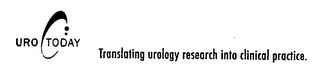 URO TODAY TRANSLATING UROLOGY RESEARCH INTO CLINICAL PRACTICE. logo