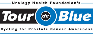 UROLOGY HEALTH FOUNDATION'S TOUR DE BLUE CYCLING FOR PROSTATE CANCER AWARENESS logo