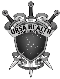 URSA HEALTH CONSORTIUM SIMUL ET SCUTUM PUGNAE ET GLADIUM BELLI logo