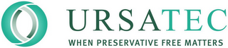 URSATEC WHEN PRESERVATIVE FREE MATTERS logo