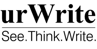 URWRITE SEE. THINK. WRITE. logo