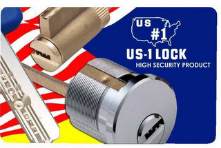 US # 1 US-1 LOCK HIGH SECURITY PRODUCT logo