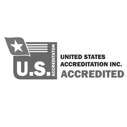 U.S. ACCREDITATION UNITED STATES ACCREDITATION INC. ACCREDITED logo