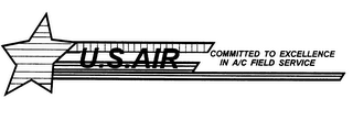 U.S. AIR COMMITTED TO EXCELLENCE IN A/CFIELD SERVICE logo