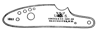 U.S. AMOSKEAG MFG CO MANCHESTER, N.H. 1863 logo