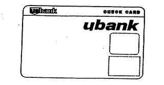 U.S. BANK CHECK CARD UBANK logo