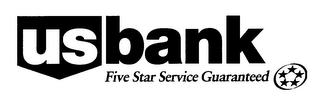 US BANK FIVE STAR SERVICE GUARANTEED logo