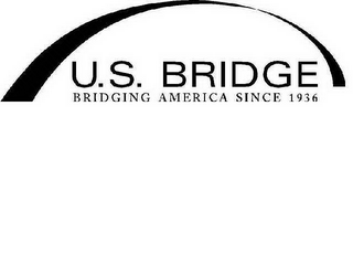 U.S. BRIDGE BRIDGING AMERICA SINCE 1936 logo