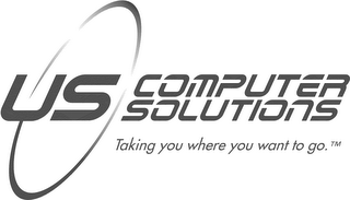 US COMPUTER SOLUTIONS TAKING YOU WHERE YOU WANT TO GO logo