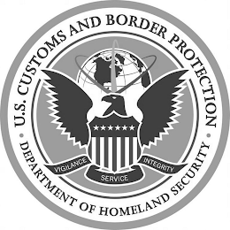U.S. CUSTOMS AND BORDER PROTECTION · DEPARTMENT OF HOMELAND SECURITY · VIGILANCE SERVICE INTEGRITY logo