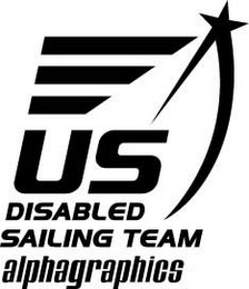 US DISABLED SAILING TEAM ALPHAGRAPHICS logo