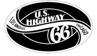 U.S. HIGHWAY 66 LOS ANGELES CHICAGO logo