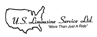 U.S. LIMOUSINE SERVICE LTD. "MORE THAN JUST A RIDE" logo