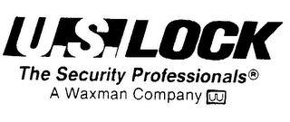 U.S. LOCK THE SECURITY PROFESSIONALS A WAXMAN COMPANY logo