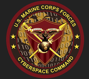 U.S. MARINE CORPS FORCES CYBERSPACE COMMAND SEMPER FIDELIS 1 0 logo