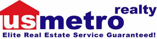 US METRO REALTY ELITE REAL ESTATE SERVICE GUARANTEED! logo