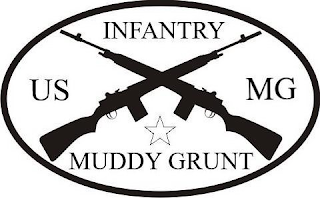 US MG MUDDY GRUNT INFANTRY logo