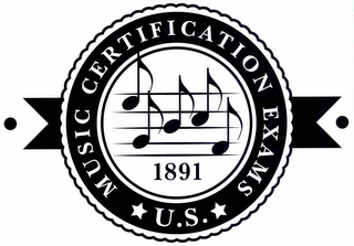 US MUSIC CERTIFICATION EXAMS 1891 logo