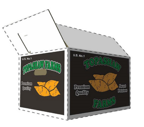 U.S. NO. 1 TOPASHAW FARMS PREMIUM QUALITY SWEET POTATOES logo