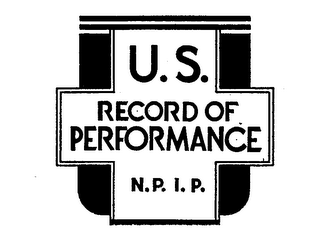 U.S. RECORD OF PERFORMANCE N.P.I.P. logo