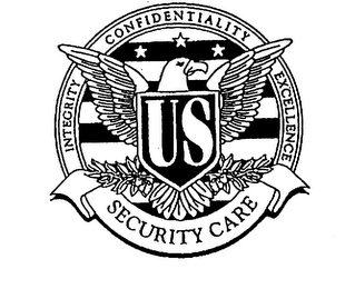 US SECURITY CARE INTEGRITY CONFIDENTIALITY EXCELLENCE logo