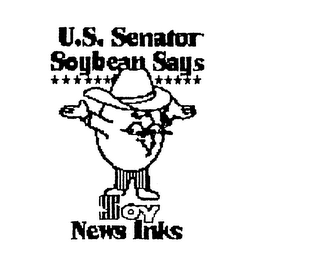 U.S. SENATOR SOYBEAN SAYS SOY NEWS INKS logo