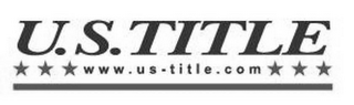 U.S. TITLE WWW.US-TITLE.COM logo