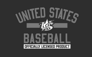 US UNITED STATES BASEBALL OFFICIALLY LICENSED PRODUCT logo