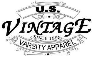 U.S. VINTAGE SINCE 1995 VARSITY APPAREL logo
