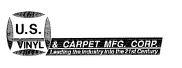 U.S. VINYL & CARPET MFG. CORP. LEADING T logo